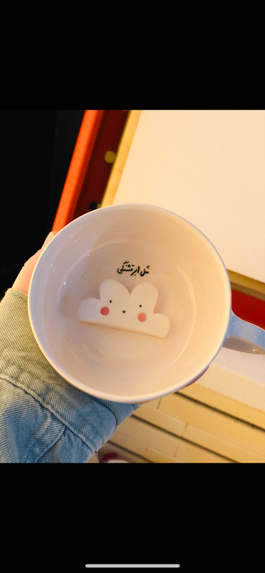 فنجان سورپرایزی دست ساز سرامیکی