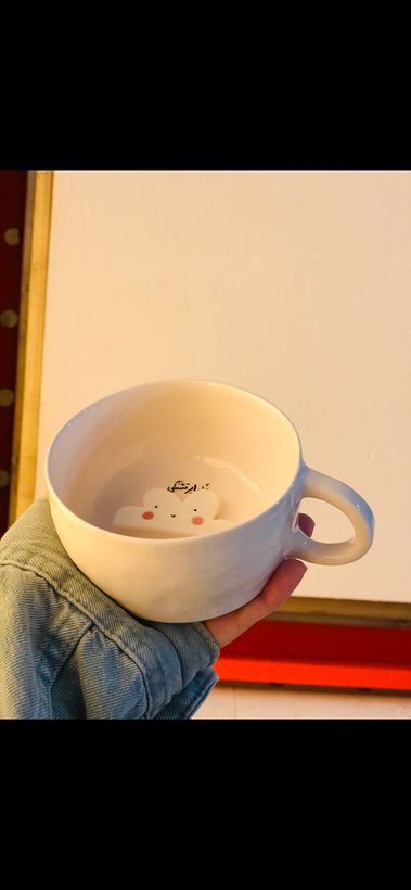 فنجان سورپرایزی دست ساز سرامیکی